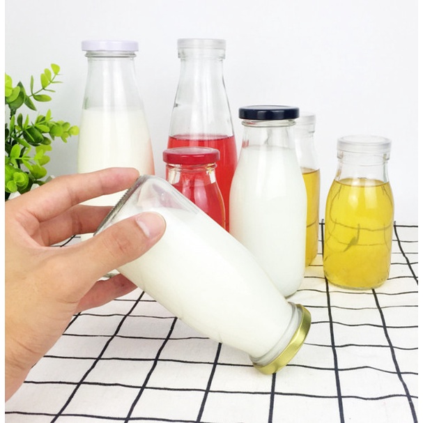 Combo 10 chai thủy tinh đựng sữa hạt | thực phẩm