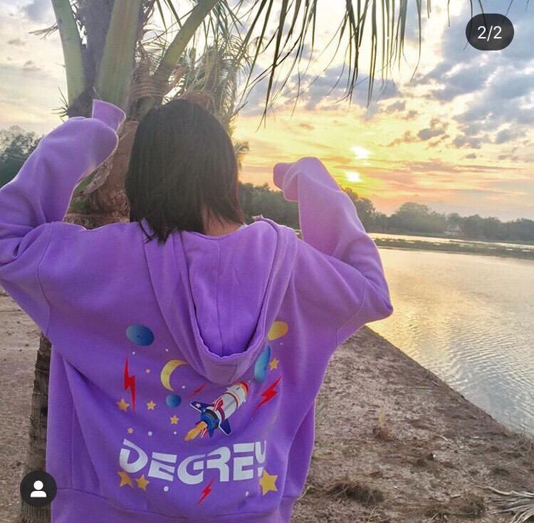 [HCM]Áo hoodie nỉ DG tím mẫu mới cực cá tính ( kèm ảnh thật)