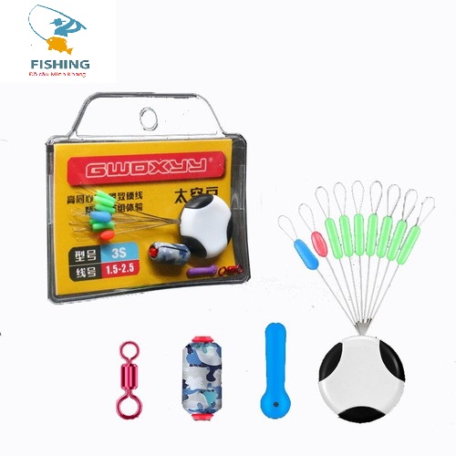 Gói Phụ Kiện Câu Đài Silicon Cao Cấp hạt chặn chì lá khóa link phụ kiện câu cá