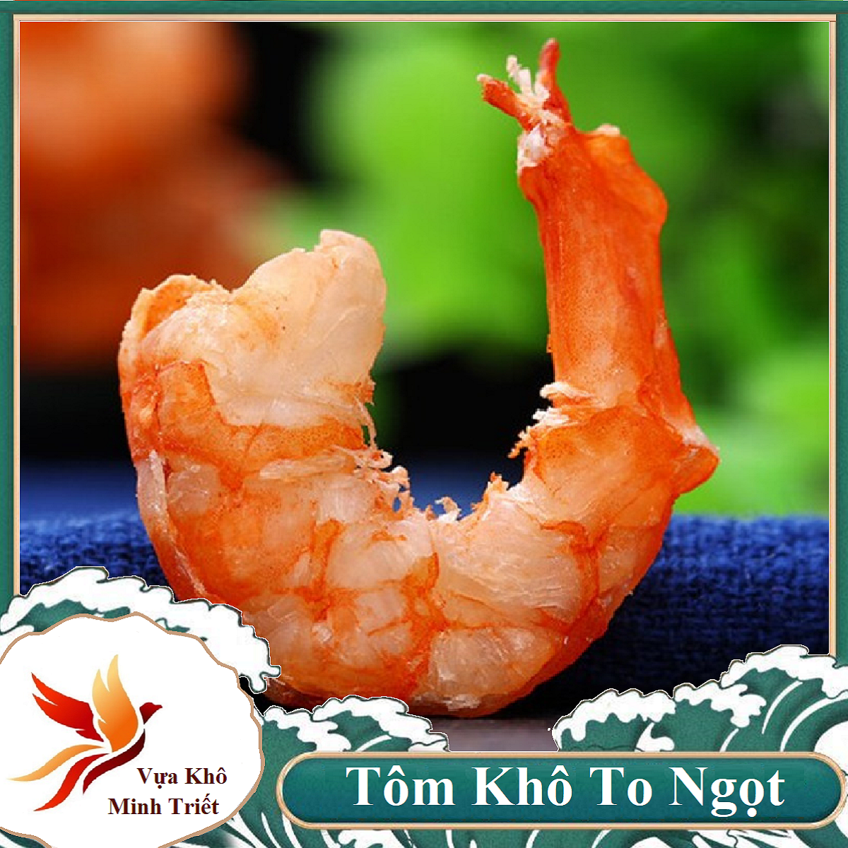 TÔM KHÔ LOẠI ĐẶC BIỆT  MINH TRIẾT CÀ MAU TÚI 1 kg KHÔNG PHẨM MÀU HÓA CHẤT- 100% TÔM TƯƠI TỰ NHIÊN- Vựa Khô Minh Triết