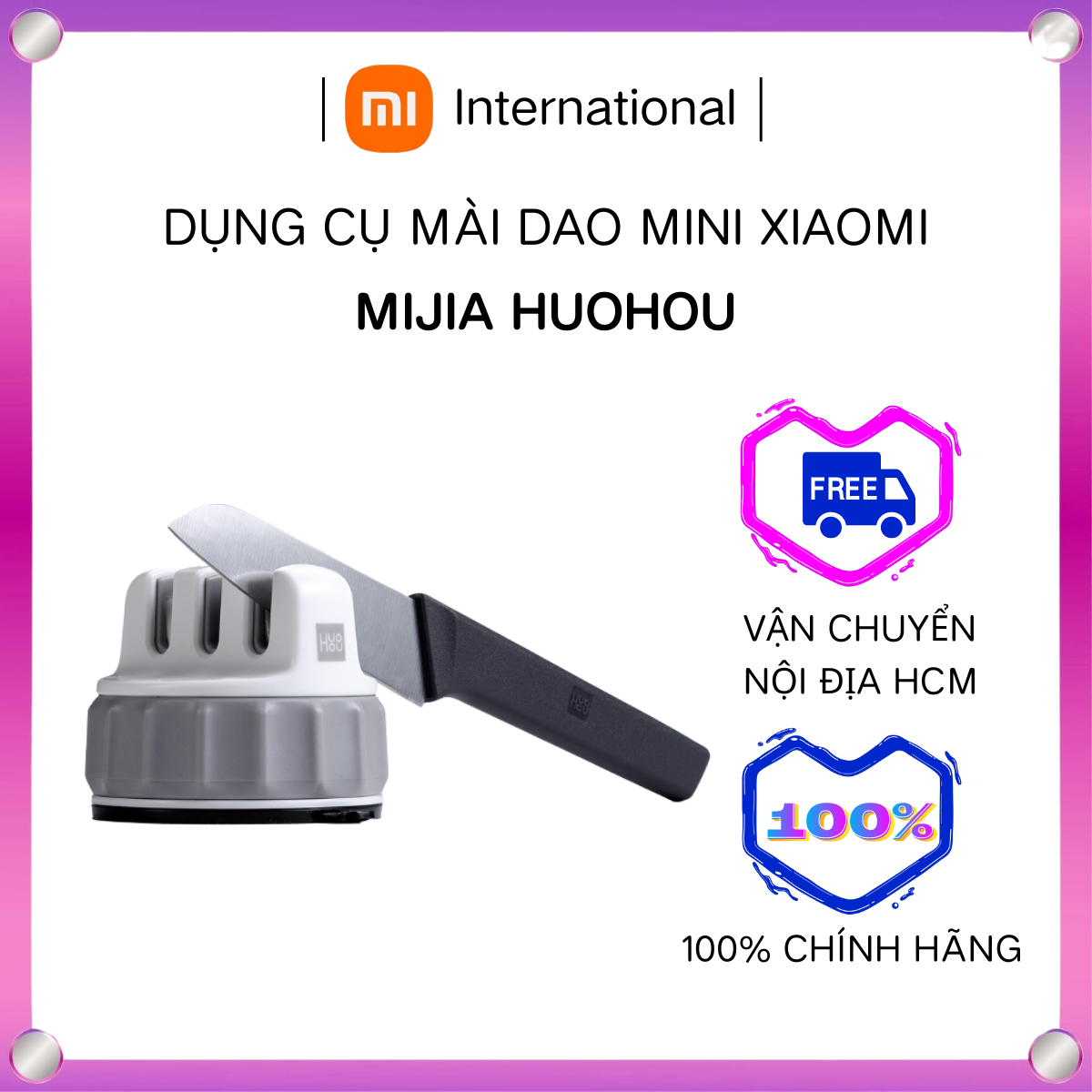 Dụng cụ mài dao Xiaomi HuoHou - Dao làm bếp gia dụng, đá mài đa năng, kéo mài nhanh mài mịn, dụng cụ thần thánh nhà bếp - Xiaomi International