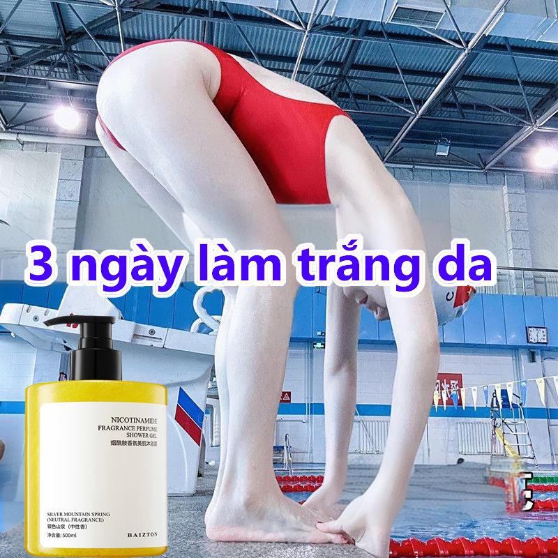 Làm trắng vĩnh viễn Sữa Tắm làm trắng da hương thơm lâu dài làm giảm mụn trứng cá ở lưng Làm sạch sâu,phù hợp với nhiều loại da