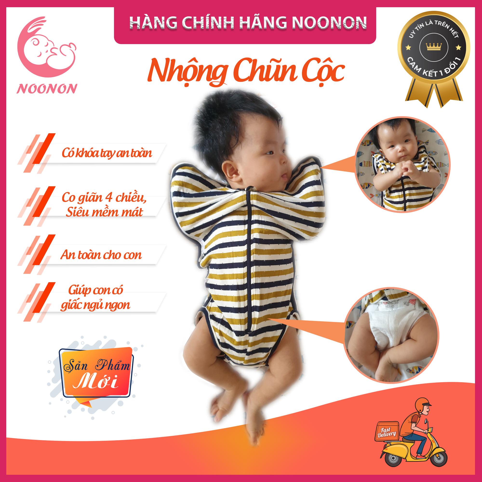 Nhộng Chũn Cộc Hở Chân NOONON- 𝑭𝑹𝑬𝑬𝑺𝑯𝑰𝑷-Quấn Chũn Cho Mùa Hè Giúp Bé Mát Mẻ Ngủ Ngon- Mã NCC03