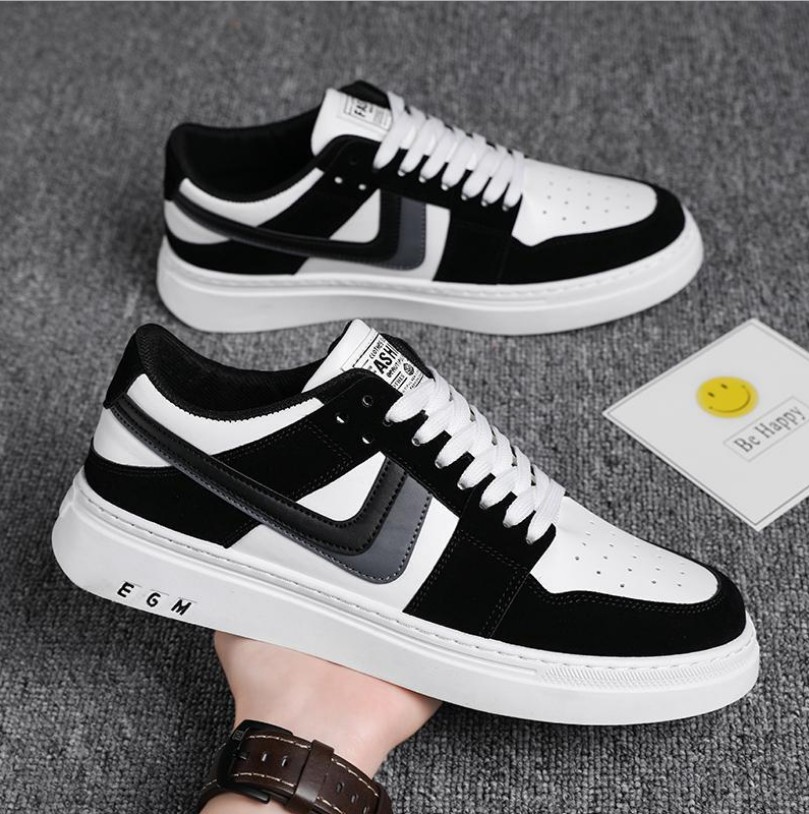 Giày Nam Thể Thao - Sneaker Nam EGM Cổ Thấp Chất Da Lì Đẹp Phong Cách Thời Trang Phù Hợp Đi Học, Đi Chơi MINH HÀ - 406