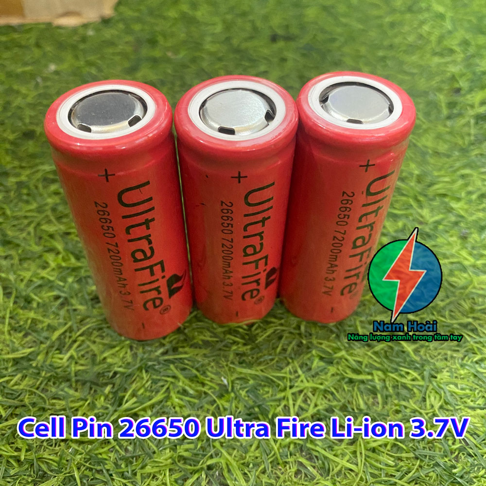 Pin sạc 26650 3.7v - 4.2v dung lượng 6800mah pin sạc cho đèn pin siêu sáng đa năng