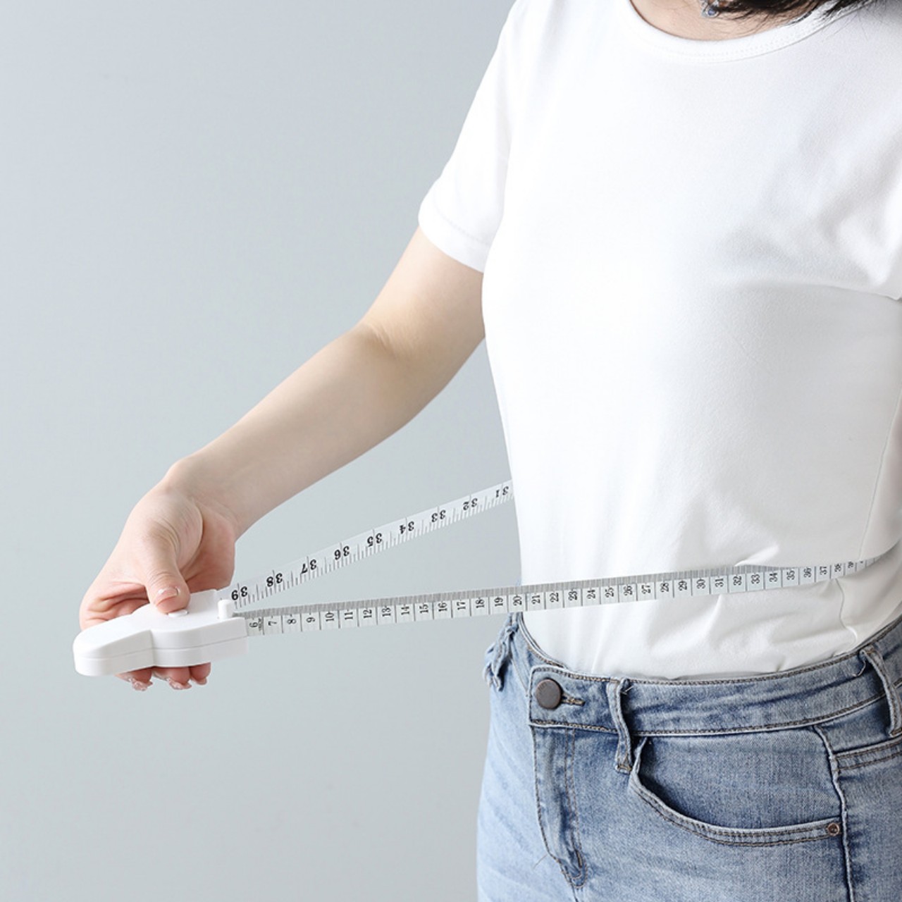 Thước dây đo eo chữ y 1.5m có tay cầm tiện dụng, thước đo cơ thể chuyên dụng chất lượng cao dụng cụ hỗ trợ giảm cân