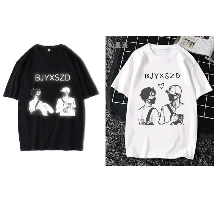 áo BJYXSZD, áo thun BJYXSZD phản quang, áo phông Nhất Bác, áo Tiêu Chiến, áo cộc tay BJYXSZD phản quang