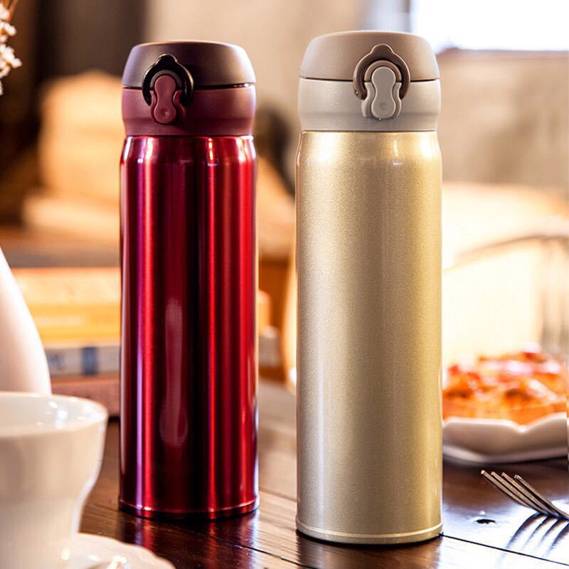 BÌNH GIỮ NHIỆT INOX HOẠT HÌNH (Nhiều màu hoạ tiết) - [ Bình đựng nước bình giữ nhiệt bình nước học sinh bình nước Kute]