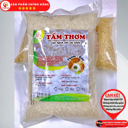 Gạo Tấm Thơm Sạch 1-5kg Gạo Gãy Dẻo Ngon Nấu Cơm Tấm Cháo Cho Bé - Gạo Sạch Thanh Hằng