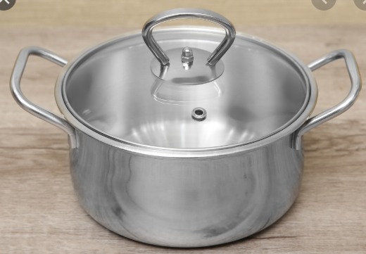 Nồi canh táo inox nắp kính 24cm rainy rn24-1dk