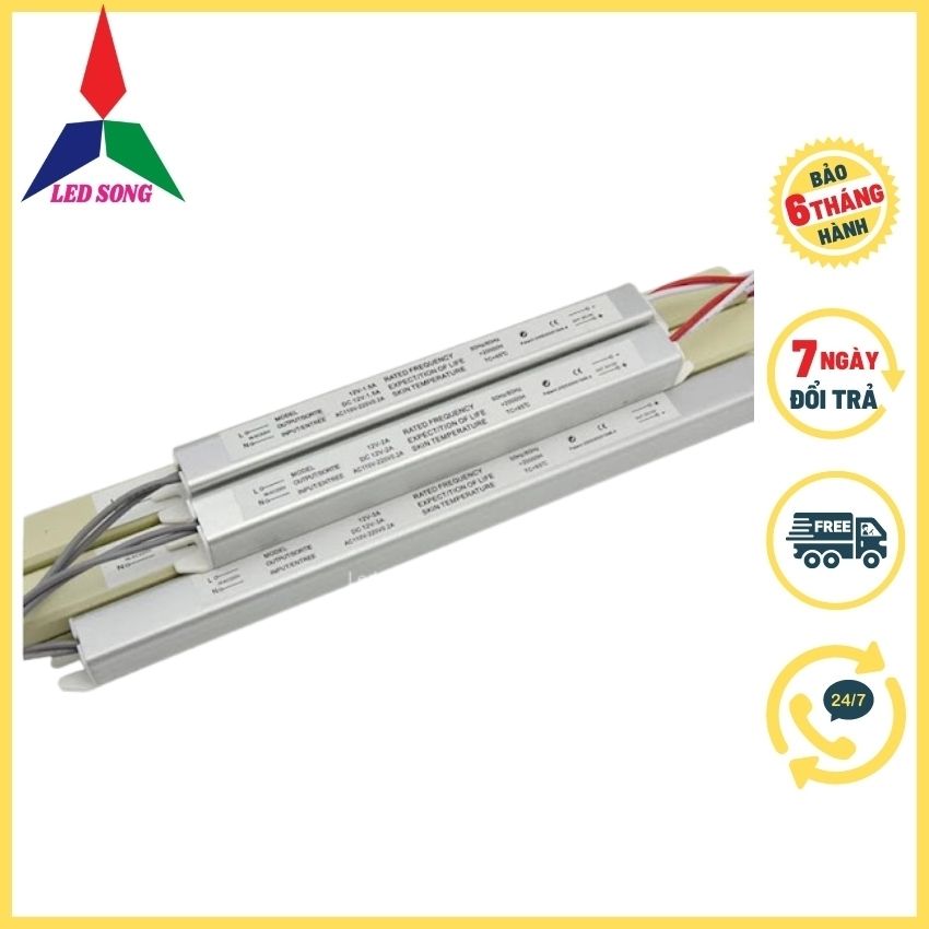 Nguồn đũa 12v 5a, 3a led song dùng cho đèn led trong ngành nội thất
