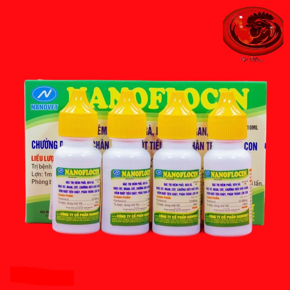 COMBO 4 LỌ NANOFLOCIN CHO GÀ ĐÁ