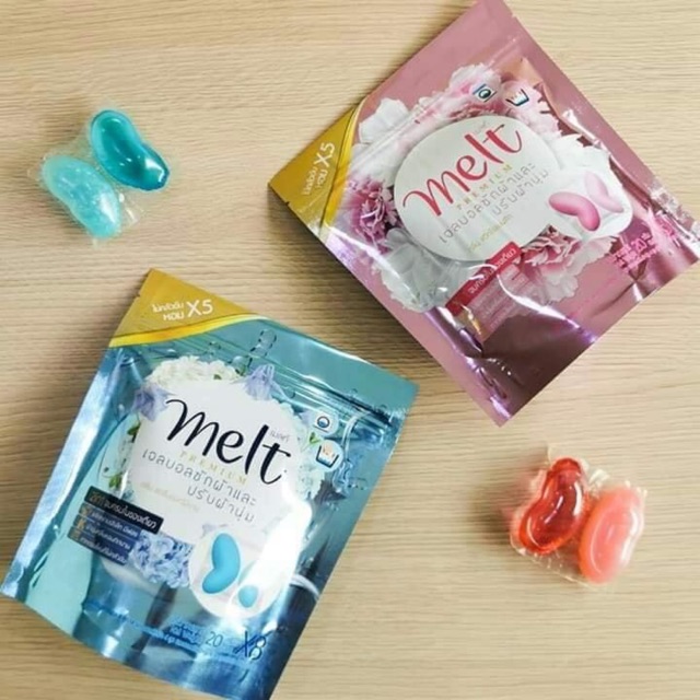 Viên Giặt Xả Quần Áo Melt 160gram - Hàng Nội Địa Thái Lan - đặt tối đa 1 lần 10 gói