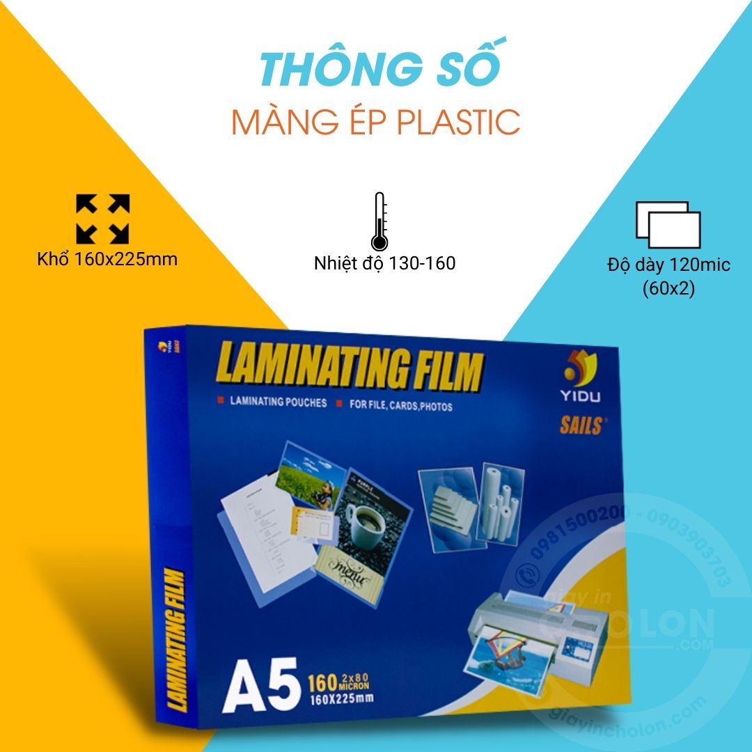 Nhựa Ép Plastic Khổ A5 (15x21) 80Mic 100 tơ