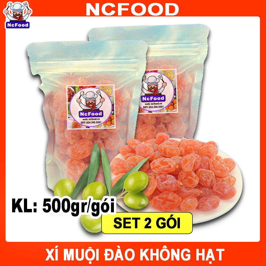 Xí muội đào 1 kg