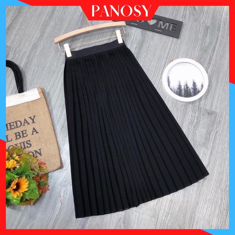 Chân váy dài xếp ly công sở cạp trơn chất liệu cao cấp - Mã CV291
