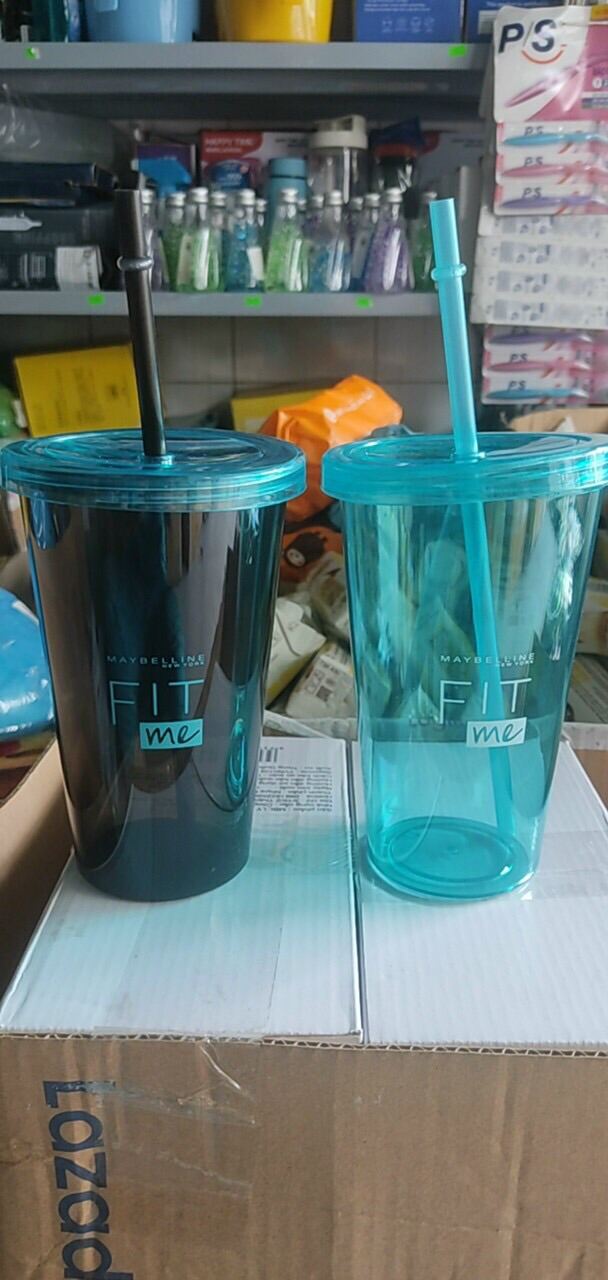 Ly nhựa uống nước có ống hút nhựa mica siêu bền