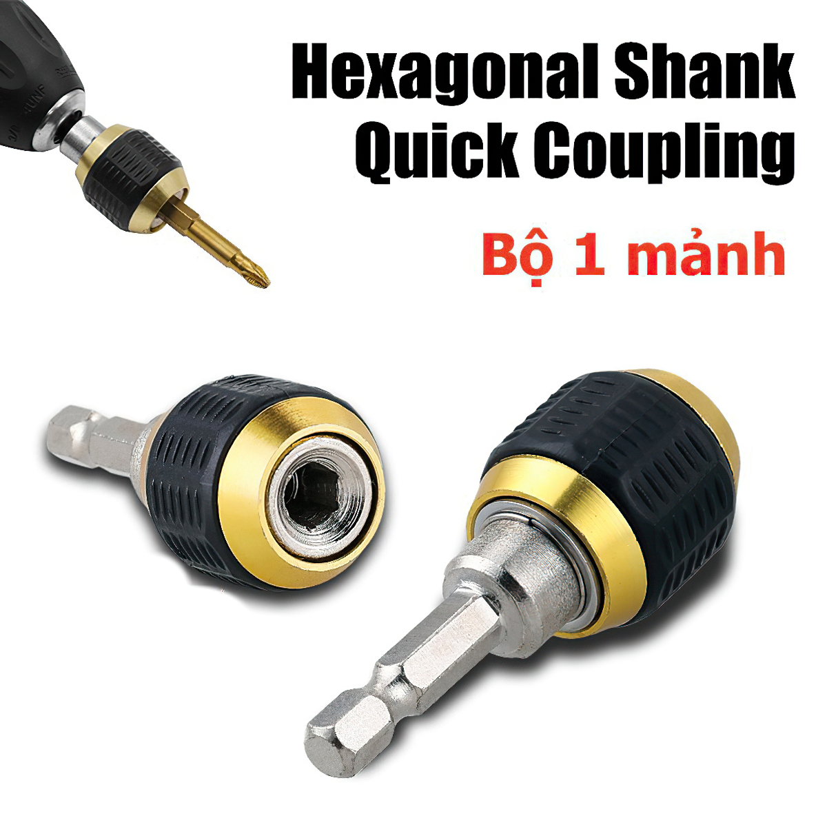 Đầu chuyển đổi mũi khoan lục giác 60mm 1/ 4 inch