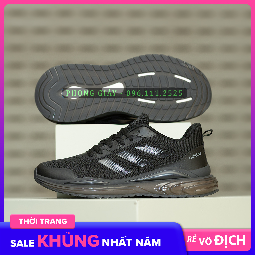 Giày sneaker nam giày thể thao nam a38 màu đen kẻ trắng