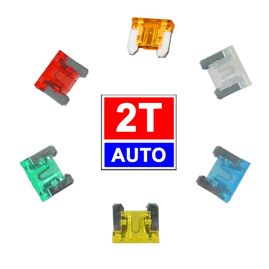 Bộ 05 Cầu chì ô tô xe hơi loại chân ngắn các loại ampe khác nhau - Car Fuse