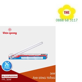 BÓNG ĐÈN DOUBLE WING 36W ĐIỆN QUANG TRẮNG dw ( Doublewing )