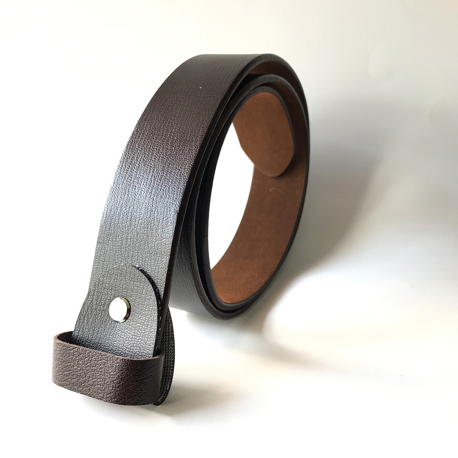 [HCM][TRỢ GIÁ]Thắt lưng nam không đầu khóa kim da pu cao cấp - Loại dây cho khóa kim xỏ lổ 4cm - giá rẽ nhất