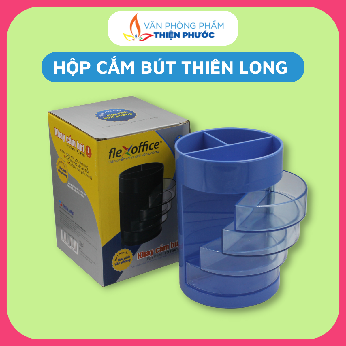 Hộp cắm bút thiên long fo-ps01/ps02 thiện phước
