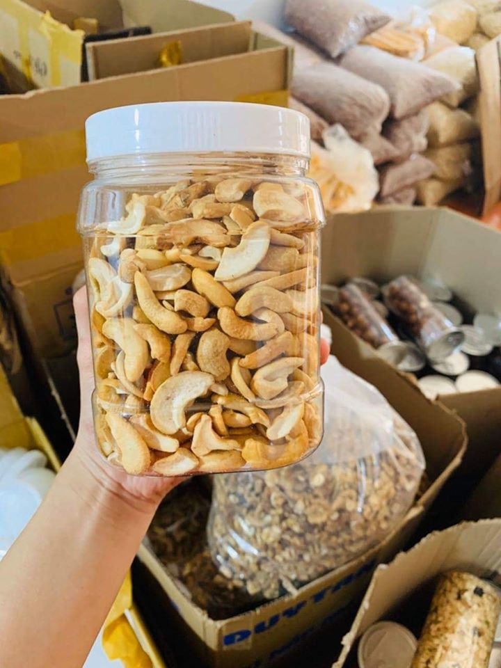 Hạt điều rang muối vỡ sạch vỏ mẫu mới hộp 500g