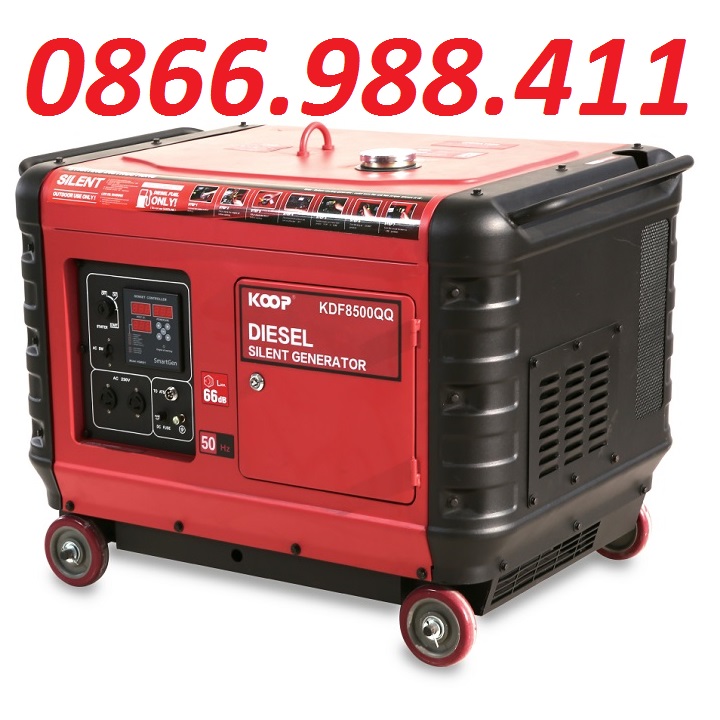 Máy phát điện chạy dầu 6kw koop kdf8500qq siêu chống ồn