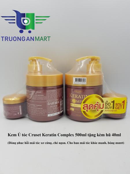 Kem Ủ Tóc Cruset Keratin Complex 500g Tặng Hủ Nhỏ 40g Thái Lan (Màu Tím)