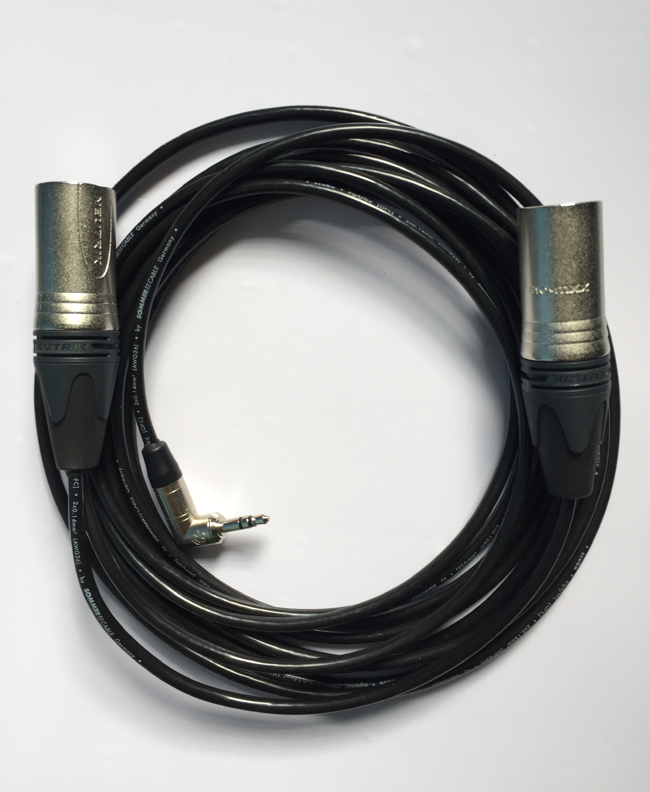 [HCM]dây jack 3.5 to canon(XLR) - dây phát nhạc stereo - jack neutrik - cable Sommer model SC-Scuba 14