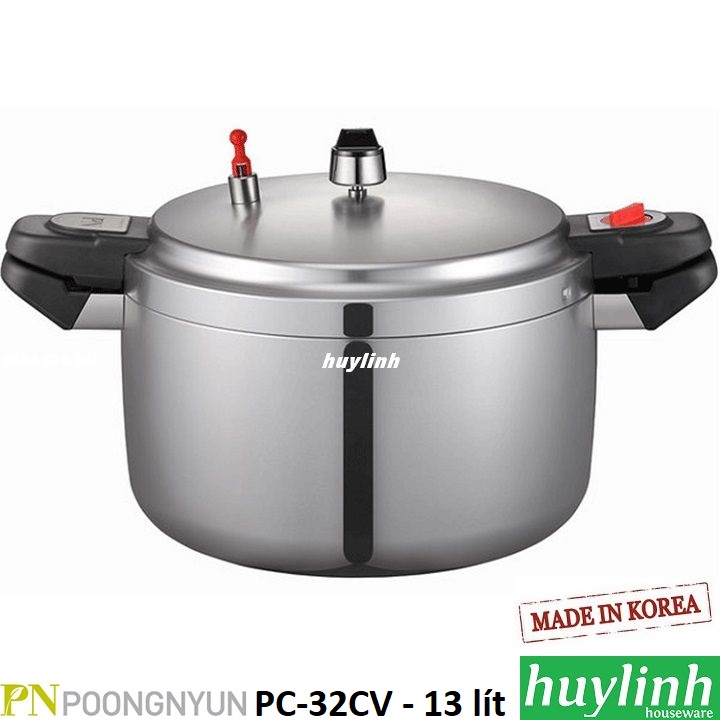 Nồi áp suất nhôm hàn quốc poongnyun pc-32cv - 13 lít