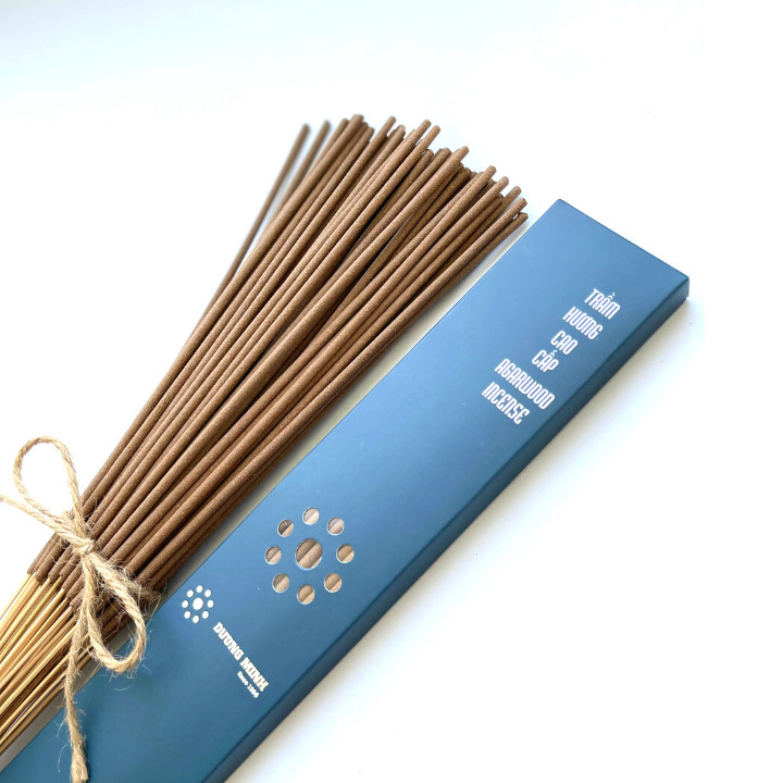 Trầm Hương cao cấp 20cm/30cm Dương Minh nhang sạch 100% từ trầm nguyên chất - nhang thơm không hương liệu hóa chất