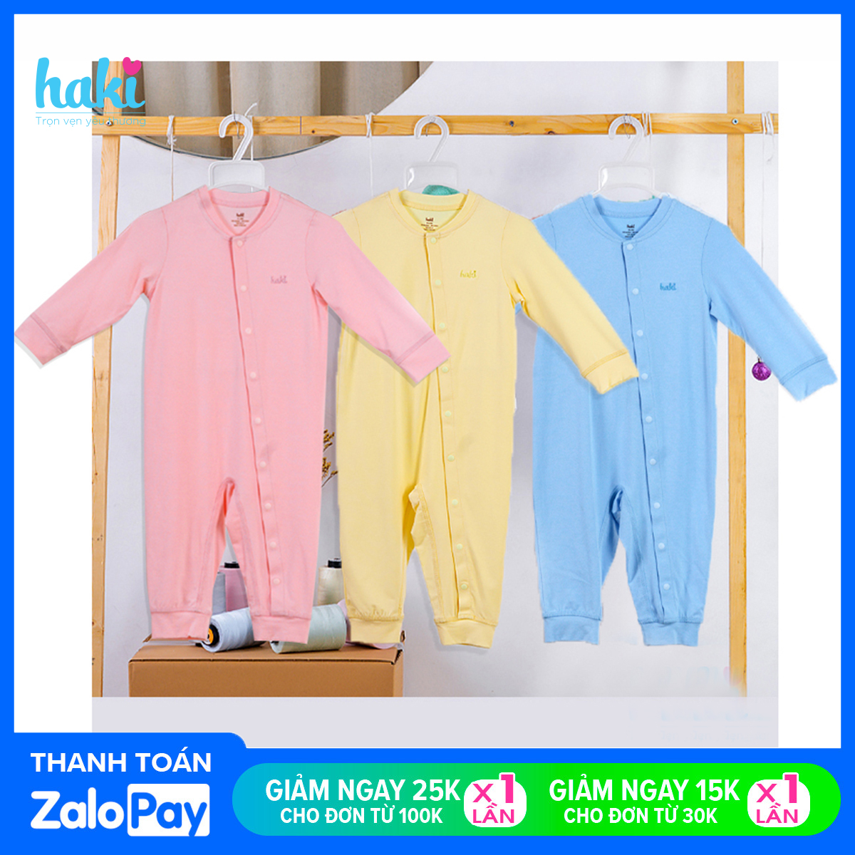 Bộ body dài tay vải tre cao cấp cho bé sơ sinh tới 1 tuổi + Set áo liền quần vải bamboo xuất khẩu Canada siêu mềm mịn HAKI (2.5-10kg); bodysuits cho bé; sleepsuit cho bé trai bé gái; bộ liền bé trai bé gái BB012