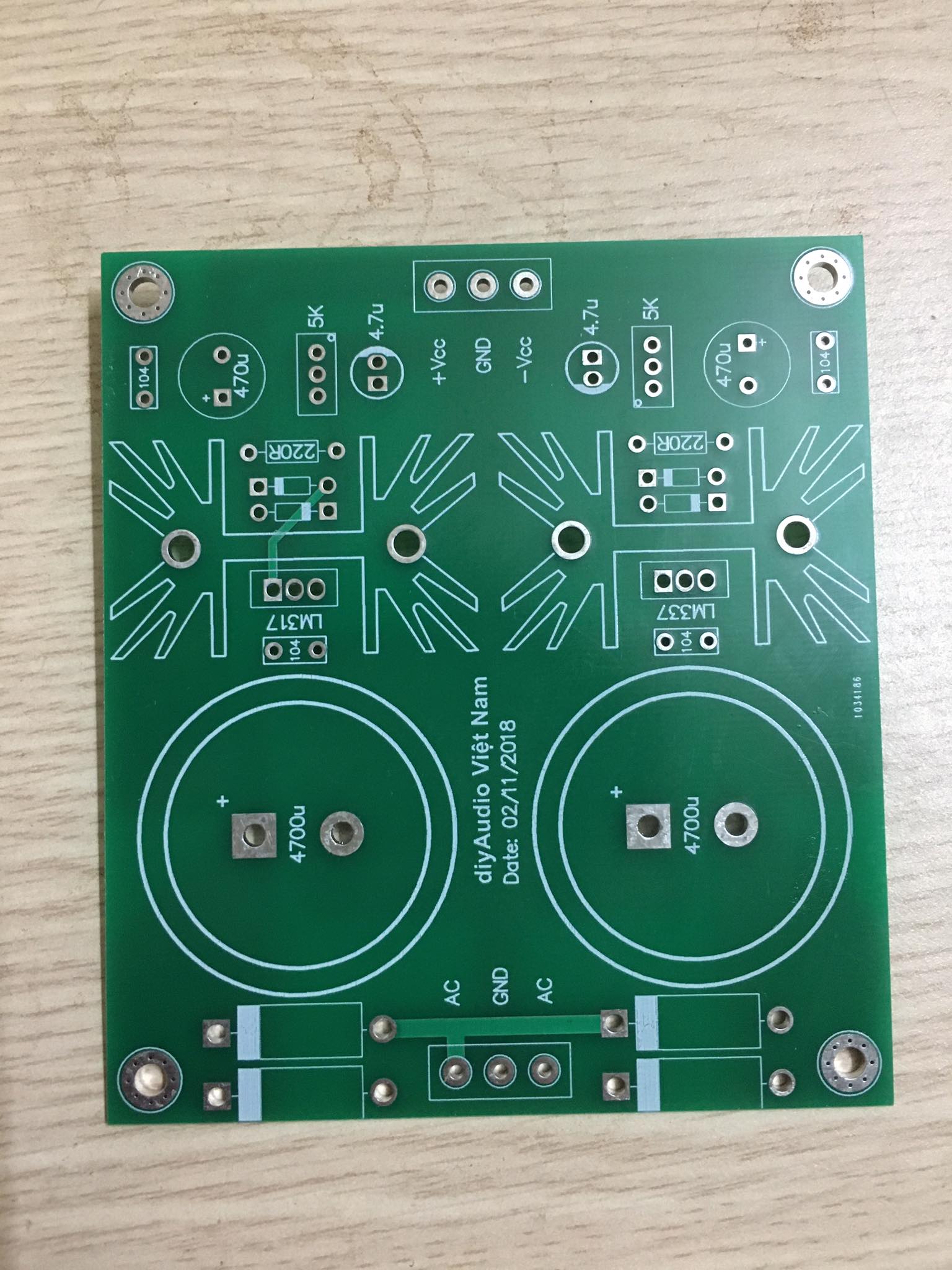 Mạch ổn áp đối xứng lm317/337