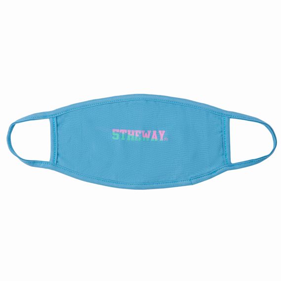 5THEWAY® /two-tone line/ LETTER MASK™ in REEL WATER aka Khẩu Trang Xanh Dương