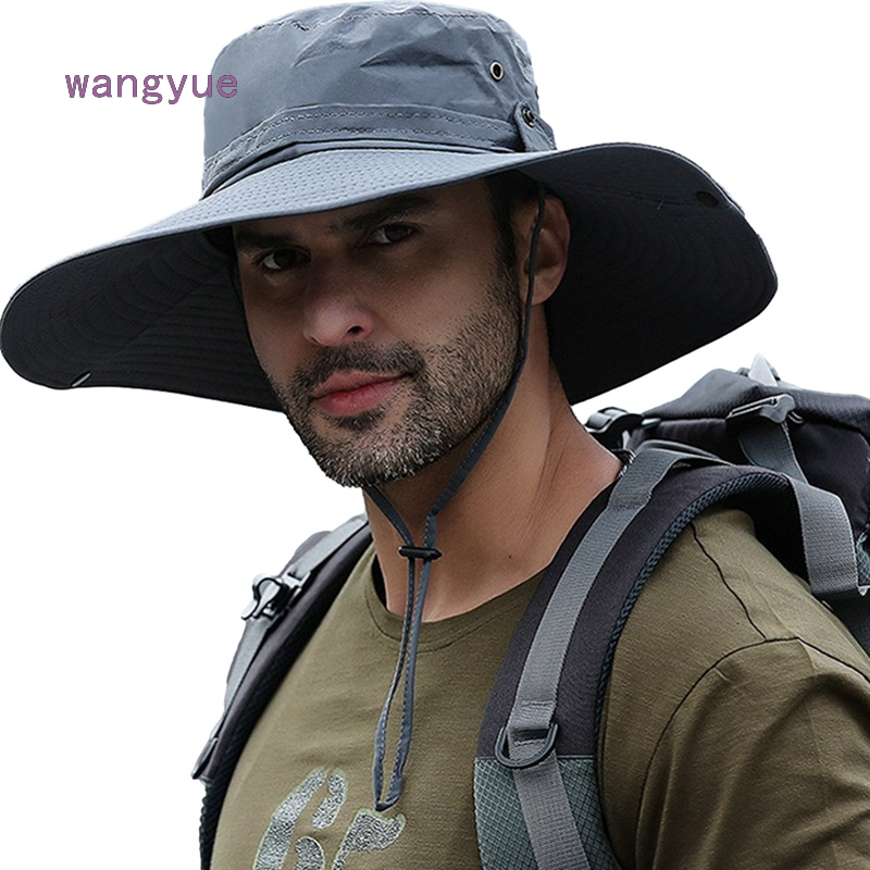 Mũ Che Nắng Câu Cá Vành Siêu Rộng, Safari UPF50 + Mũ Tai Bèo Cho Làm Vườn Đi Bộ Đường Dài Cắm Trại Màu Đen: Quần Áo
