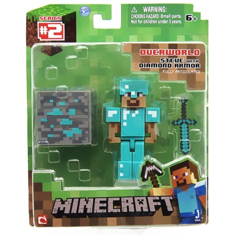 [HCM]Mô hình minecraft steve giáp kim cương chính hãng Mojang tặng kèm thẻ bài