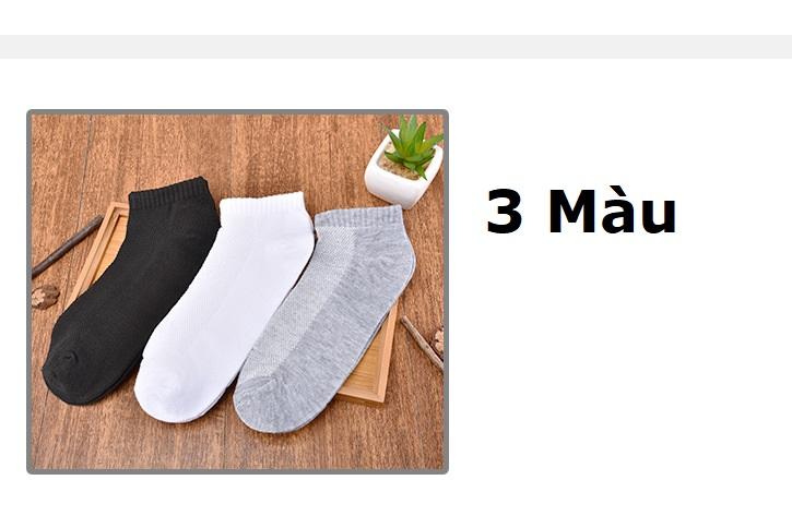 Sunzin.HCM miễn phí 99k - Combo 3 đôi vớ cổ ngắn chống hôi loại có lỗ thông khí (Nam&Nữ) chất liệu 95% vải cotton - Vớ Hàng Xuất Nhật / vớ khử mùi hôi chân / tất cổ ngắn / vớ lười nam cổ ngắn / bít tất nam cot
