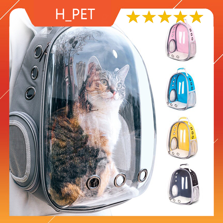 Balo Phi Hành Gia Cho Thú Cưng - Balo vận chuyển chó mèo trong suốt hàng đẹp