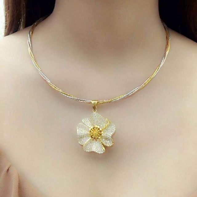 Kiềng cổ nữ mềm đồng non mạ bền màu