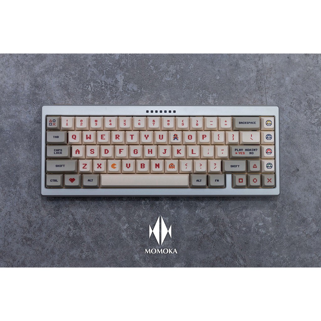 Set keycap xda gameboy 145 phím cân các layout 61,64,68,78,84,96,980,104,108