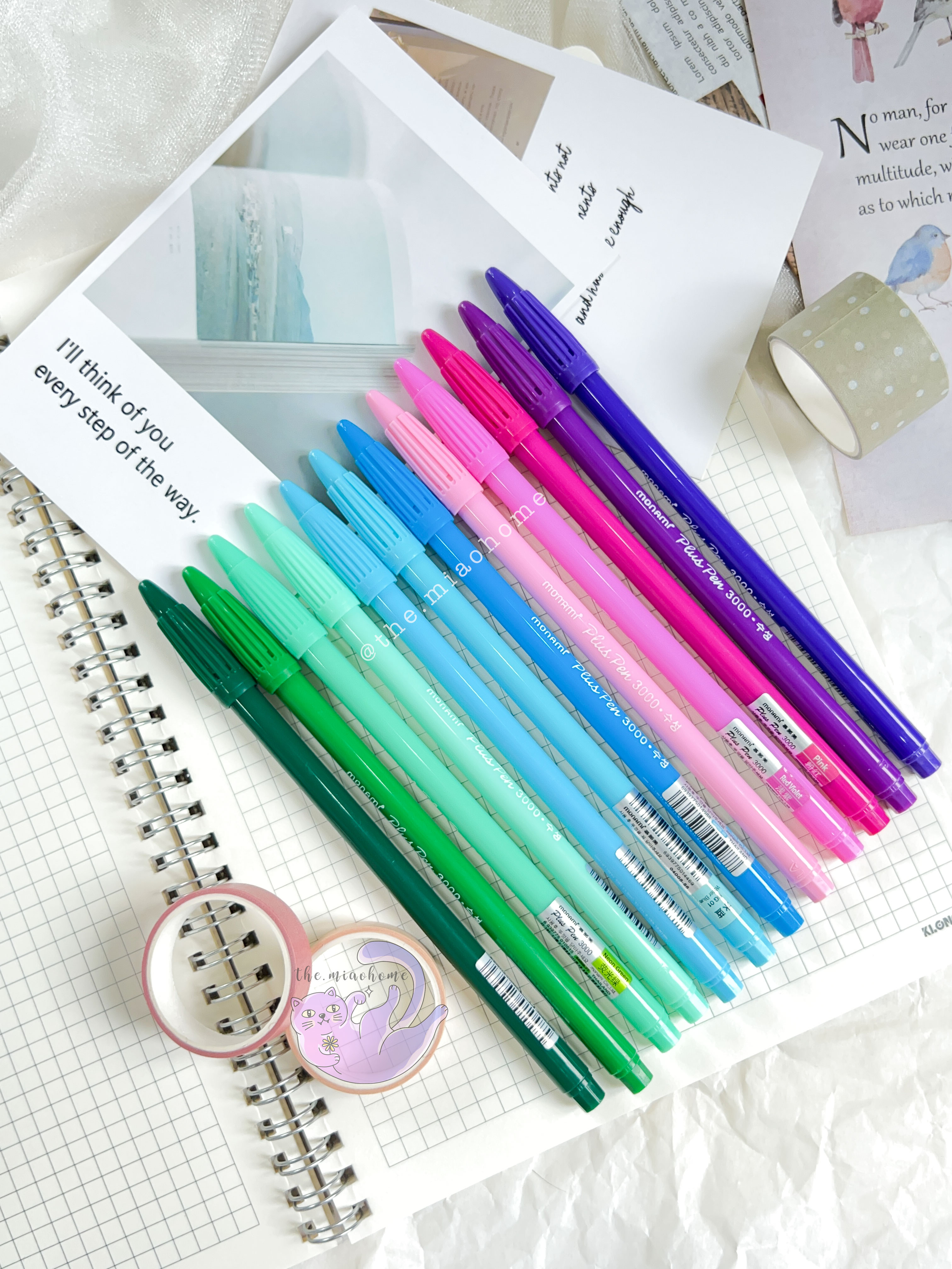 Bút màu monami plus pen 3000 - ngòi bút 0.3mm