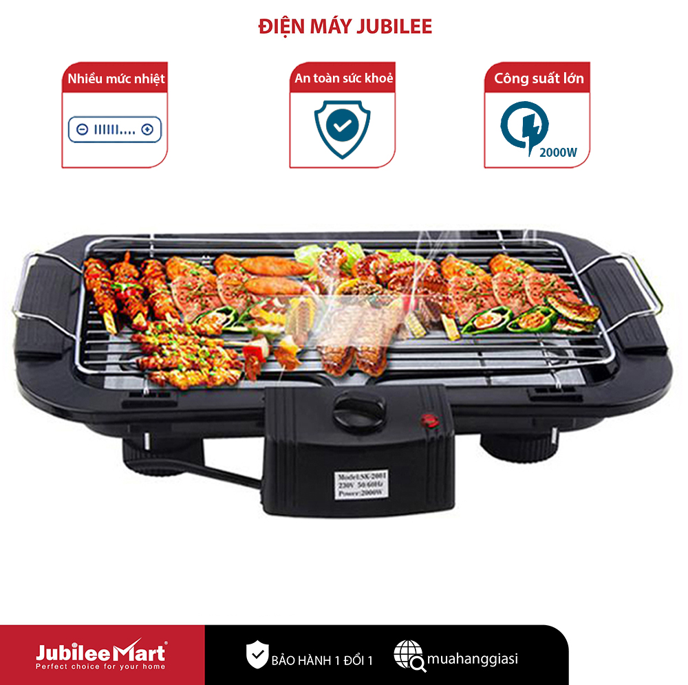 [HCM][GIAO HÀNG NHANH] Bếp Nướng BBQ Không Dầu, Bếp Nướng Điện Không Khói Hàn Quốc, Bếp Nướng Không Khói 169k Dã Ngoại Tiệc Nướng Nhanh Chóng Tiện Lợi Bếp Nướng Thịt Không Dính, Không Dầu Bảo Hành 12 Tháng