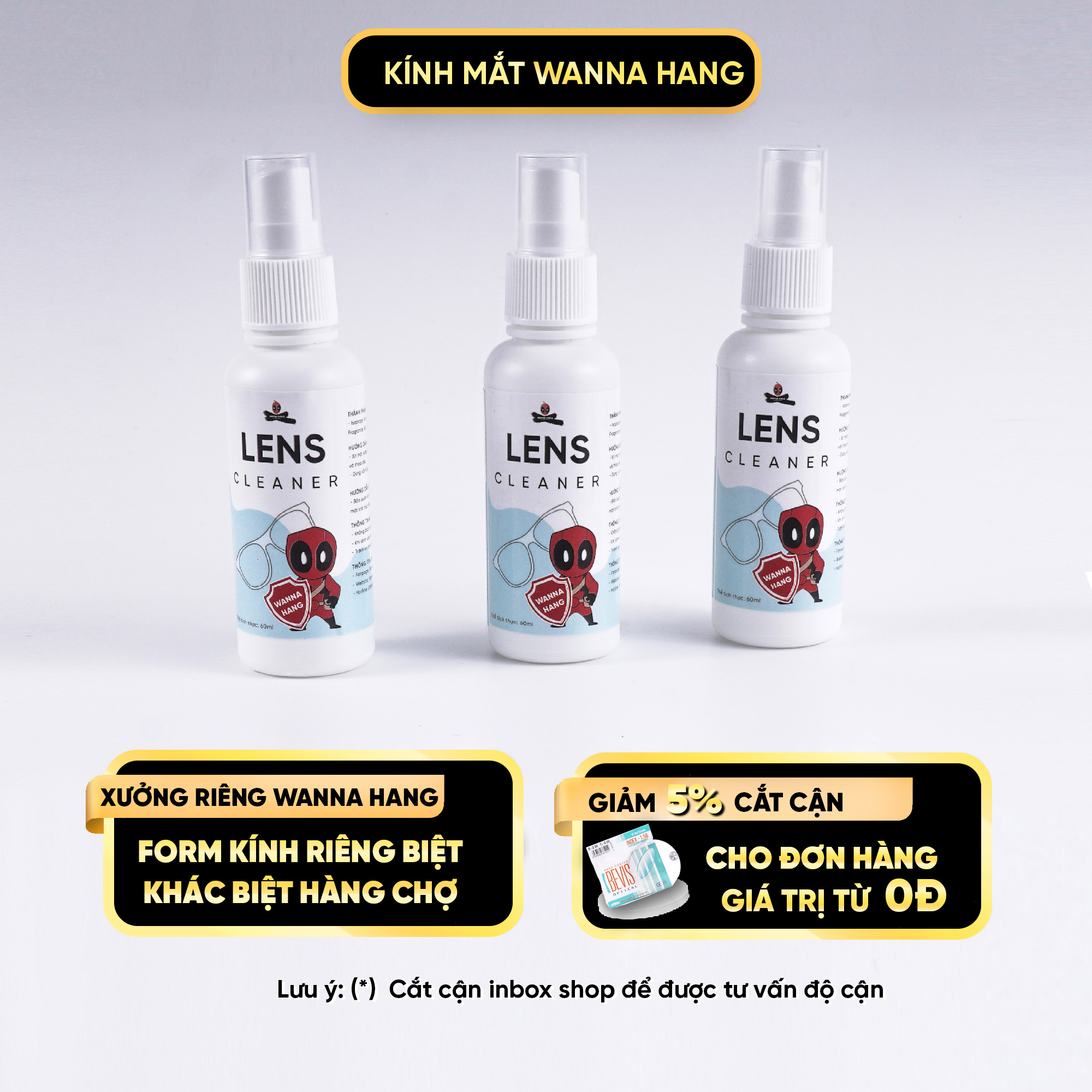 Nước Xịt Mắt Kính Chuyên Dụng NRK-01 Wanna Hang