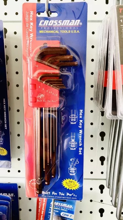 Bộ chìa lục giác bi 9 cây dài Crossman 66-099
