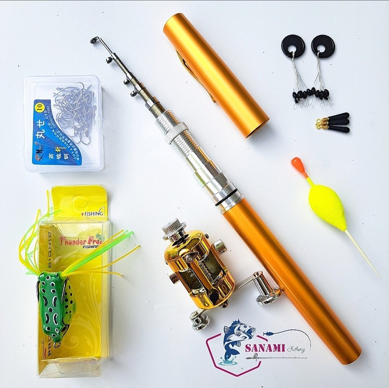 Bộ Cần Câu Bút Mini Cao Cấp Giá Rẻ Chất Lượng Cao - SANAMI FISHING