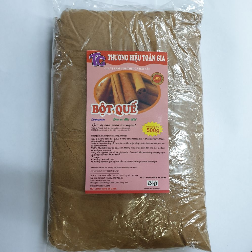 Bột quế đặc biệt Toàn Gia gói 500g