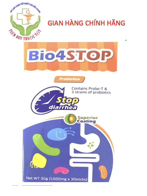 Bio4STOP - Men vi sinh giúp bé tiêu hóa tốt - giảm táo bón, tiêu chảy, rối loạn tiêu hóa,phân sống
