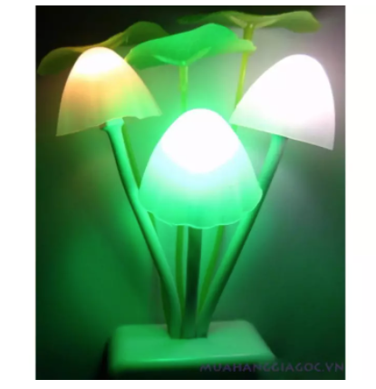[HCM]Đèn ngủ cảm ứng đổi màu hình cây nấm  đèn ngủ cảm biến ánh sáng  đèn ngủ mini  đèn ngủ giá rẻ  đèn tự động sáng khi trong phòng không có ánh sáng  Đèn ngủ cảm ứng thông minh tự động bật tắt